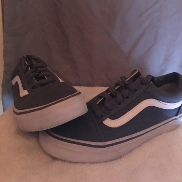 dark grey vans old skool
